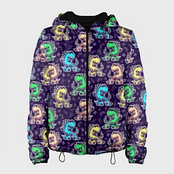 Женская куртка Динозаврик на скейтборде