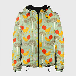 Женская куртка Лисы в лесу