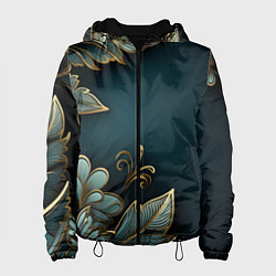 Женская куртка Объемные узоры и листья