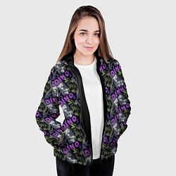 Куртка с капюшоном женская Dino roarr, цвет: 3D-черный — фото 2