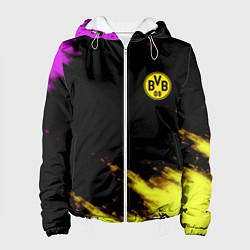 Куртка с капюшоном женская Borussia Dortmund sport, цвет: 3D-белый