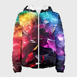 Женская куртка Радужные блестящие камни
