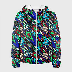Женская куртка Абстрактный цветной узор