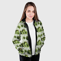 Куртка с капюшоном женская Киви из треугольников, цвет: 3D-черный — фото 2