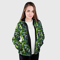 Куртка с капюшоном женская Three, цвет: 3D-черный — фото 2