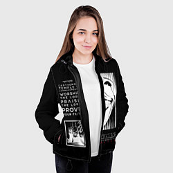 Куртка с капюшоном женская Commandments of Carthenon Temple, цвет: 3D-черный — фото 2