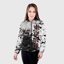 Куртка с капюшоном женская Kaneki Ken - Токийский Гуль, цвет: 3D-черный — фото 2