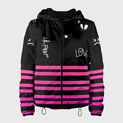Женская куртка Lil Peep розовые полосы