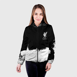 Куртка с капюшоном женская Liverpool текстура, цвет: 3D-черный — фото 2