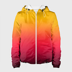 Женская куртка Жёлто-бордовый градиент