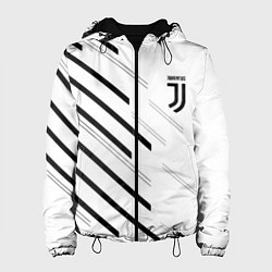 Куртка с капюшоном женская Juventus sport geometry, цвет: 3D-черный