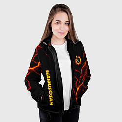 Куртка с капюшоном женская Serious Sam game storm, цвет: 3D-черный — фото 2