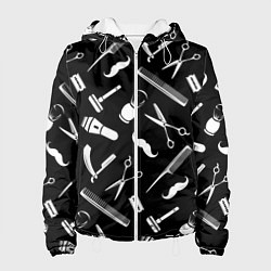 Куртка с капюшоном женская Инструменты парикмахера, цвет: 3D-белый