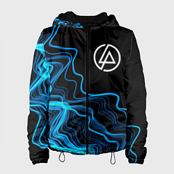 Куртка с капюшоном женская Linkin Park sound wave, цвет: 3D-черный