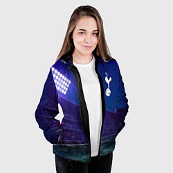 Куртка с капюшоном женская Tottenham ночное поле, цвет: 3D-черный — фото 2