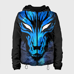 Куртка с капюшоном женская Genshin Impact - Волк Севера, цвет: 3D-черный