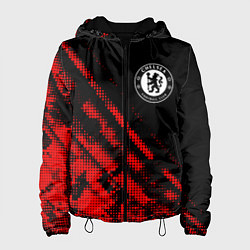 Куртка с капюшоном женская Chelsea sport grunge, цвет: 3D-черный