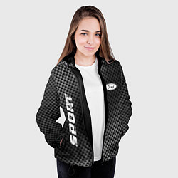 Куртка с капюшоном женская Ford sport carbon, цвет: 3D-черный — фото 2
