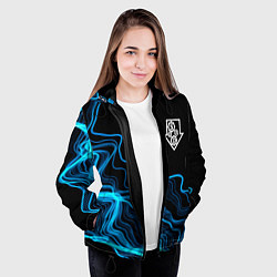 Куртка с капюшоном женская System of a Down sound wave, цвет: 3D-черный — фото 2