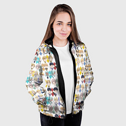 Куртка с капюшоном женская Королева со скальпелем, цвет: 3D-черный — фото 2