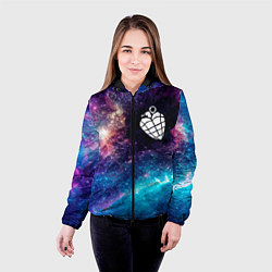 Куртка с капюшоном женская Green Day space rock, цвет: 3D-черный — фото 2