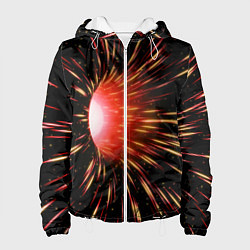 Женская куртка Червоточина - огненные лучи