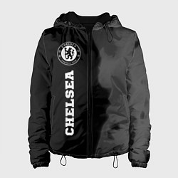 Женская куртка Chelsea sport на темном фоне по-вертикали