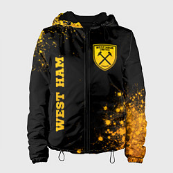 Женская куртка West Ham - gold gradient вертикально