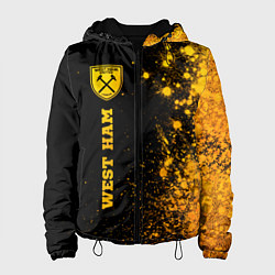 Женская куртка West Ham - gold gradient по-вертикали