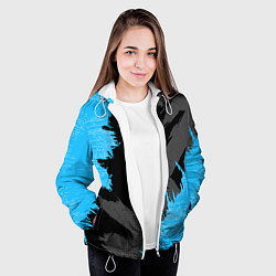 Куртка с капюшоном женская Extreme blue, цвет: 3D-белый — фото 2