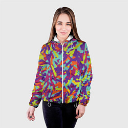 Куртка с капюшоном женская Конфитти, цвет: 3D-белый — фото 2