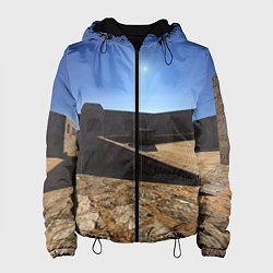 Куртка с капюшоном женская Dust2 full 3d 4k, цвет: 3D-черный