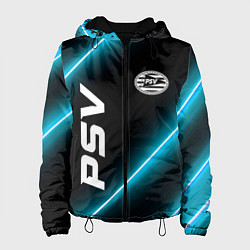 Куртка с капюшоном женская PSV неоновые лампы, цвет: 3D-черный