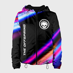 Куртка с капюшоном женская The Offspring neon rock lights, цвет: 3D-черный
