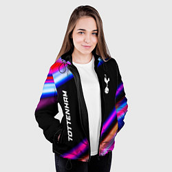 Куртка с капюшоном женская Tottenham speed game lights, цвет: 3D-черный — фото 2