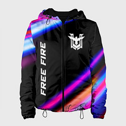 Куртка с капюшоном женская Free Fire speed game lights, цвет: 3D-черный