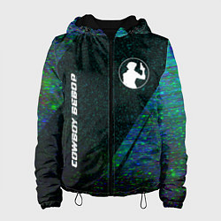 Женская куртка Cowboy Bebop glitch blue