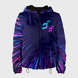 Женская куртка JoJo Bizarre Adventure neon blast lines