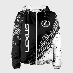 Женская куртка Лексус: следы от шин