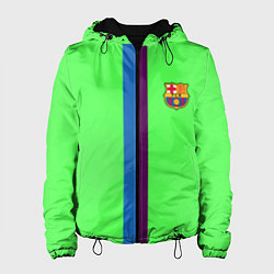 Куртка с капюшоном женская Barcelona fc sport line, цвет: 3D-черный
