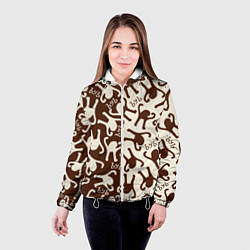 Куртка с капюшоном женская Ъуъ съука mem retro, цвет: 3D-белый — фото 2