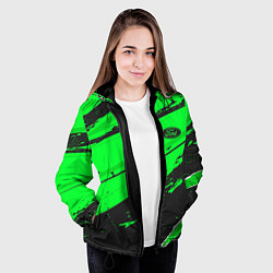 Куртка с капюшоном женская Ford sport green, цвет: 3D-черный — фото 2