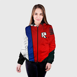 Куртка с капюшоном женская Roblox uniform, цвет: 3D-черный — фото 2