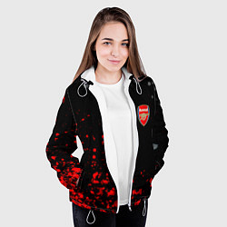 Куртка с капюшоном женская Arsenal spash, цвет: 3D-белый — фото 2