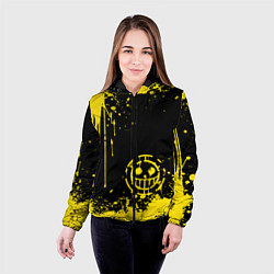 Куртка с капюшоном женская Трафальгар Д Ватер Ло прозвище пират, цвет: 3D-черный — фото 2