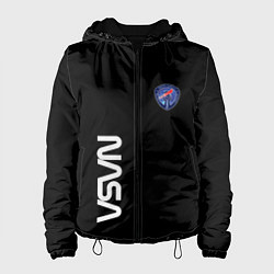 Куртка с капюшоном женская Nasa space steel, цвет: 3D-черный