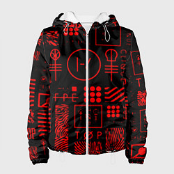 Женская куртка Twenty one pilots pattern rock
