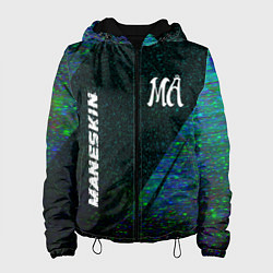 Куртка с капюшоном женская Maneskin glitch blue, цвет: 3D-черный