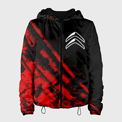 Куртка с капюшоном женская Citroen sport grunge, цвет: 3D-черный