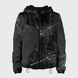 Куртка с капюшоном женская Плексус чёрный, цвет: 3D-черный